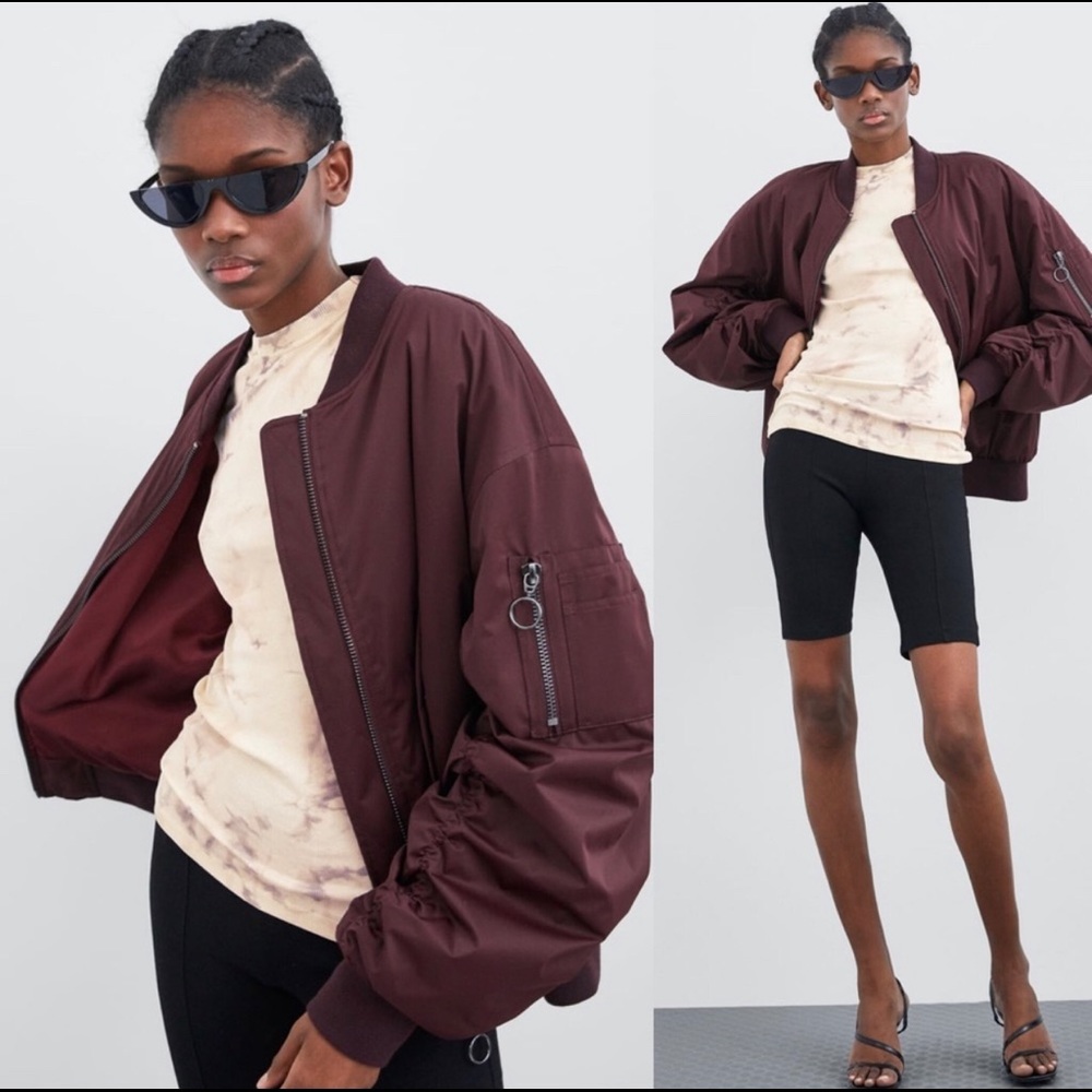 Zara Oversize Bomber Jacket